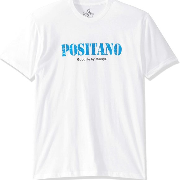 Marky G Apparel Tops - Positano Graphic Premium Fitted Suided T-Shirt